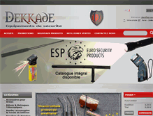 Tablet Screenshot of dekkade.com